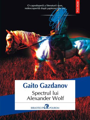 cover image of Spectrul lui Alexander Wolf